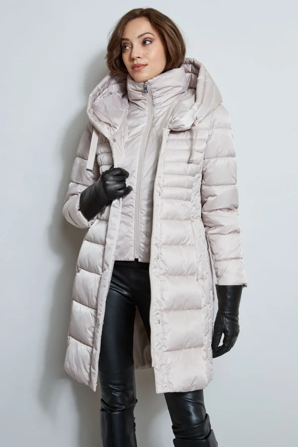 Elie Tahari Coats-Tahari Double Layer Long Puffer Coat