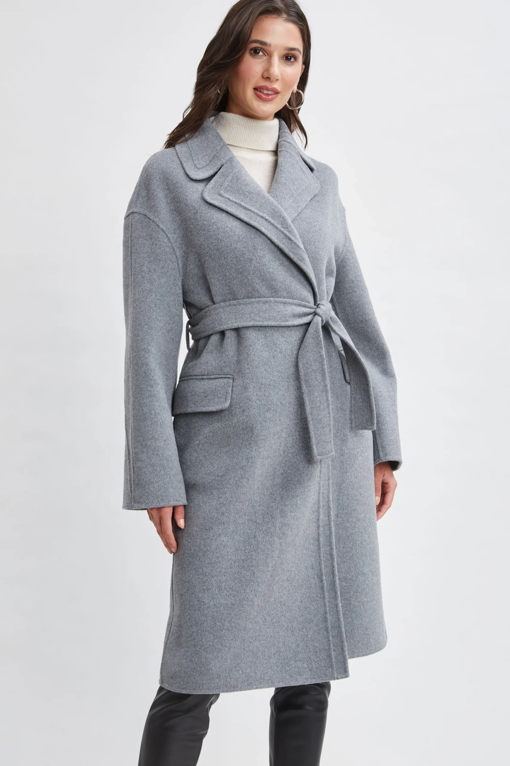 tahari_long_double_face_w_1.webp Elie Tahari Coats-Tahari Long Double Face Wool Blend Stitched Wrap Coat
