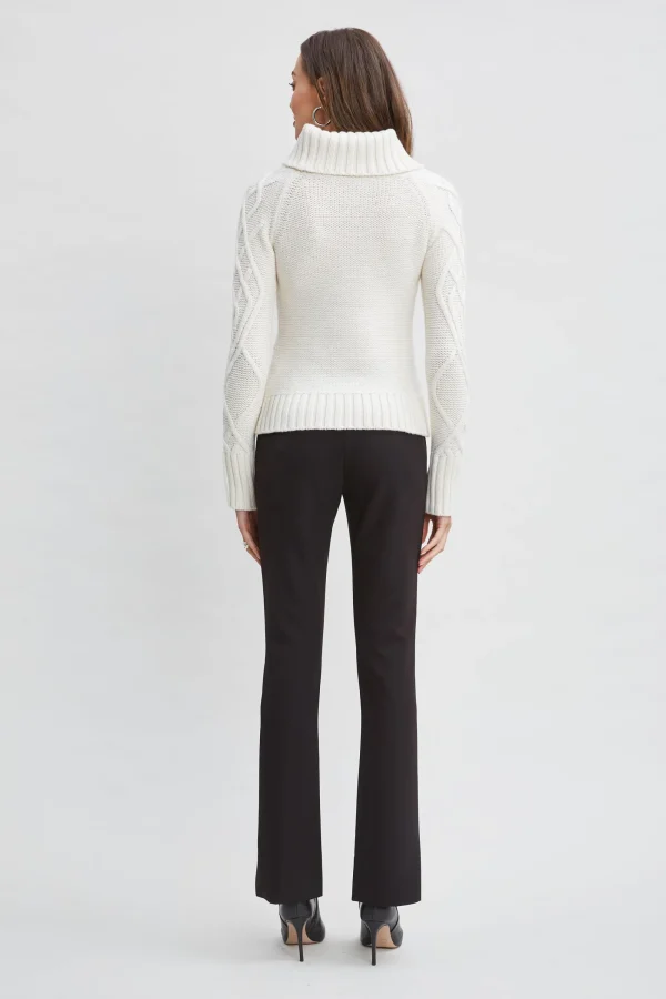 Elie Tahari Tops & Sweaters-Texture Turtleneck Wool Sweater