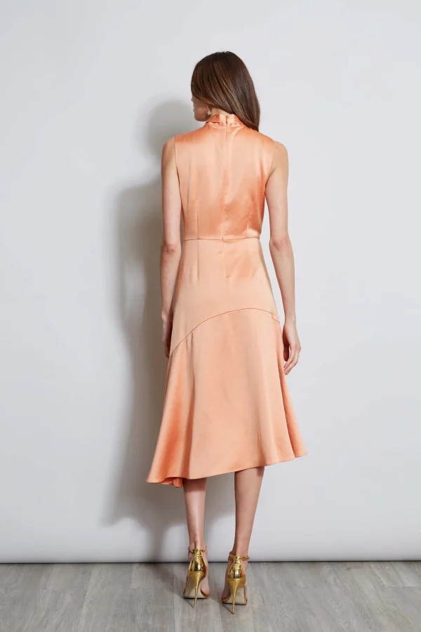 Elie Tahari Dresses & Jumpsuits | Sleeveless Dresses-Twist Neck Satin Dress