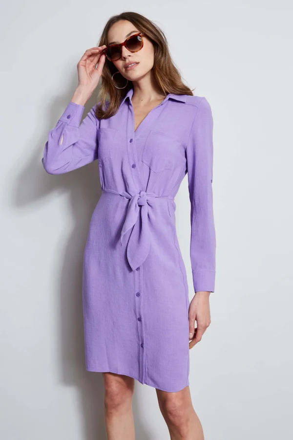 Elie Tahari Dresses & Jumpsuits-Utility Tie Shirt Dress