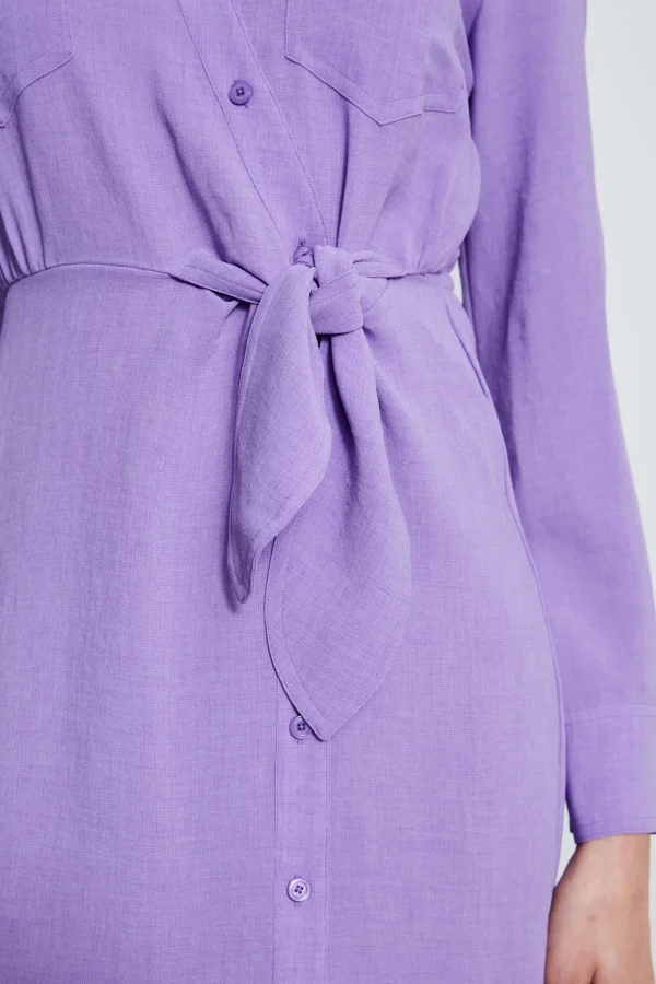 Elie Tahari Dresses & Jumpsuits-Utility Tie Shirt Dress