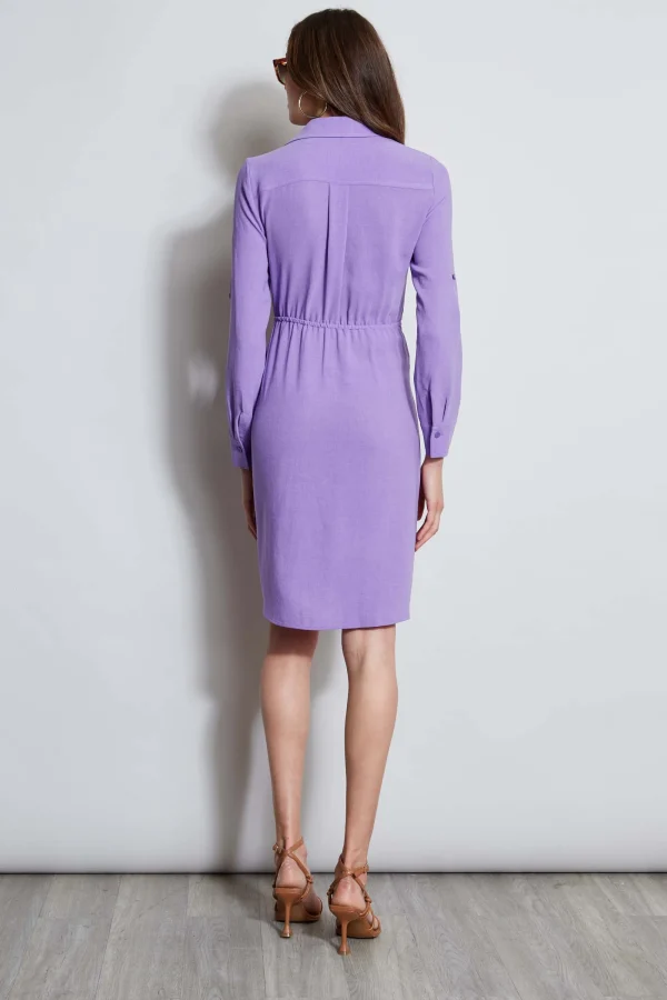 Elie Tahari Dresses & Jumpsuits-Utility Tie Shirt Dress