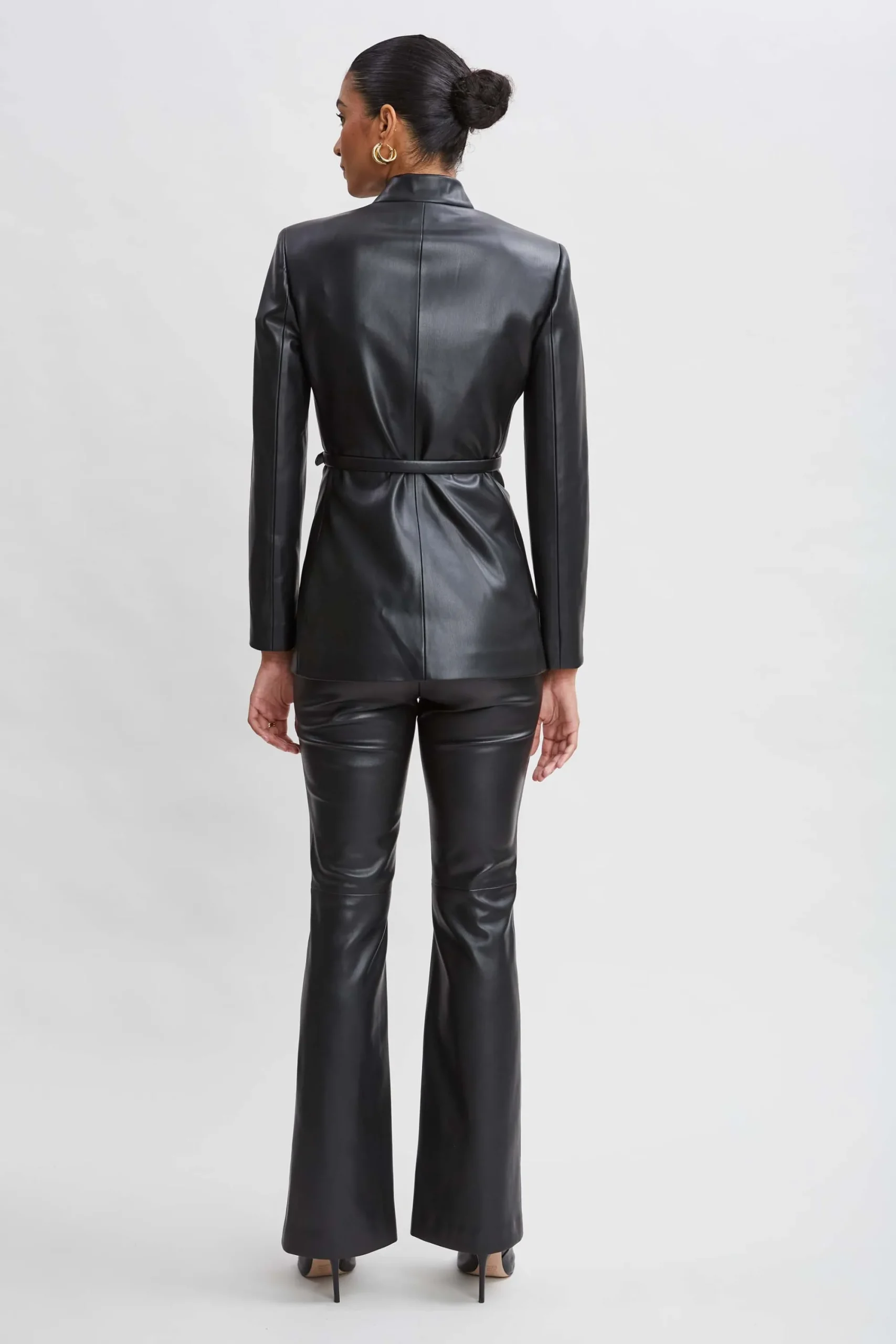 vegan_leather_belted_blaz_3.webp Elie Tahari Jackets & Blazers | Suiting-Vegan Leather Belted Blazer