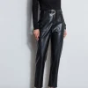 Elie Tahari Bottoms-Vegan Leather Belted Pant