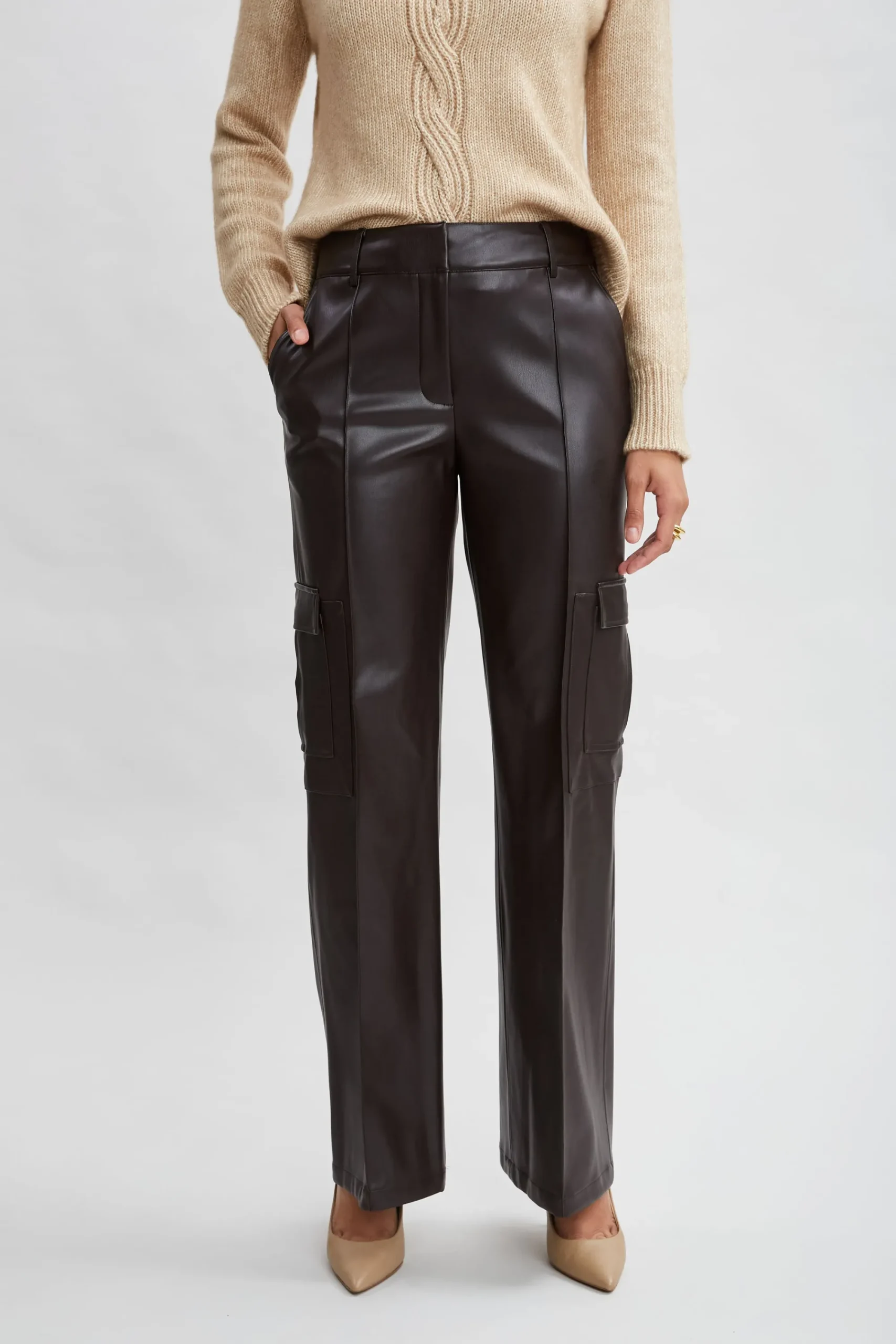 vegan_leather_cargo_pant_3-1.webp Elie Tahari Bottoms-Vegan Leather Cargo Pant