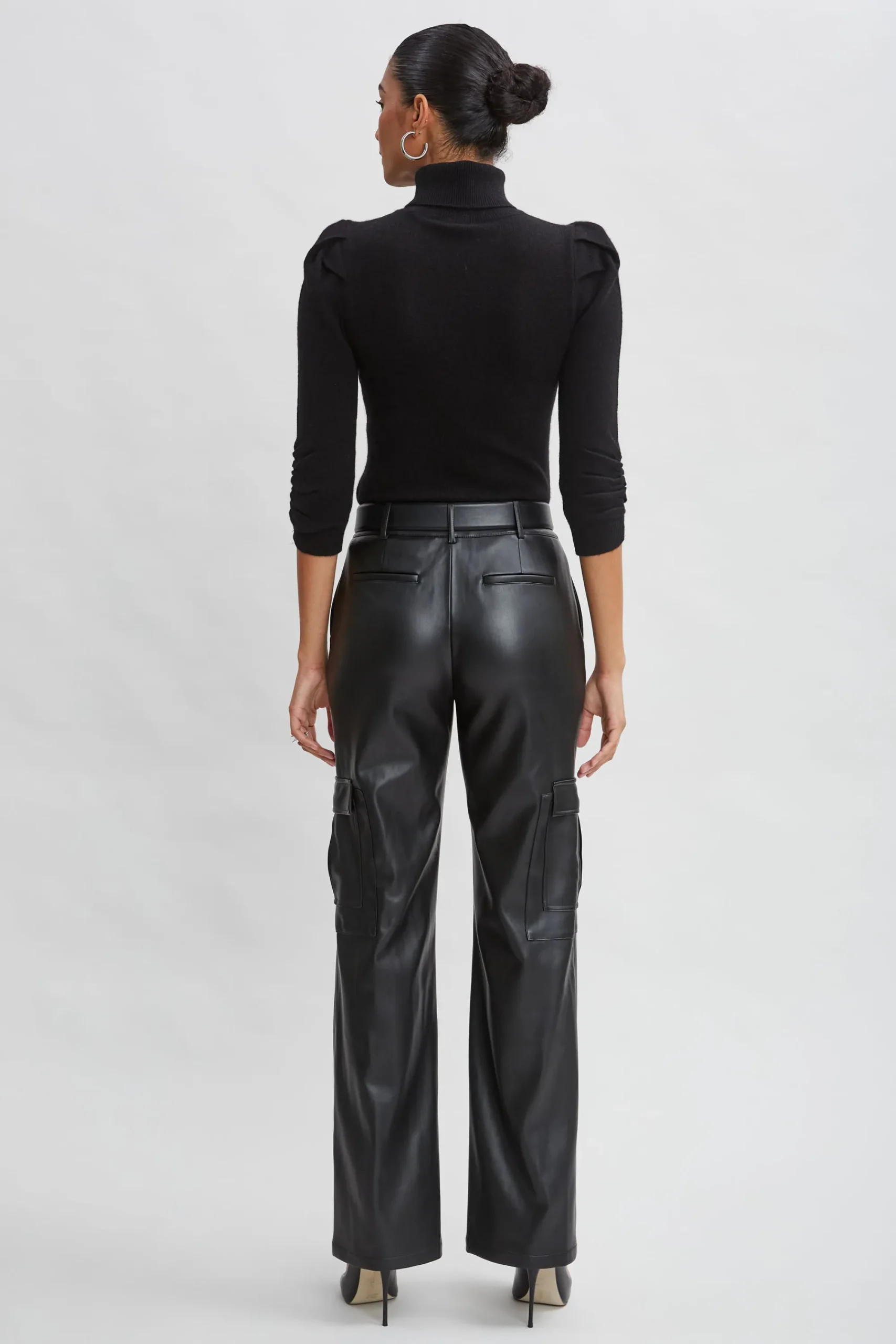 vegan_leather_cargo_pant_5.webp Elie Tahari Bottoms-Vegan Leather Cargo Pant