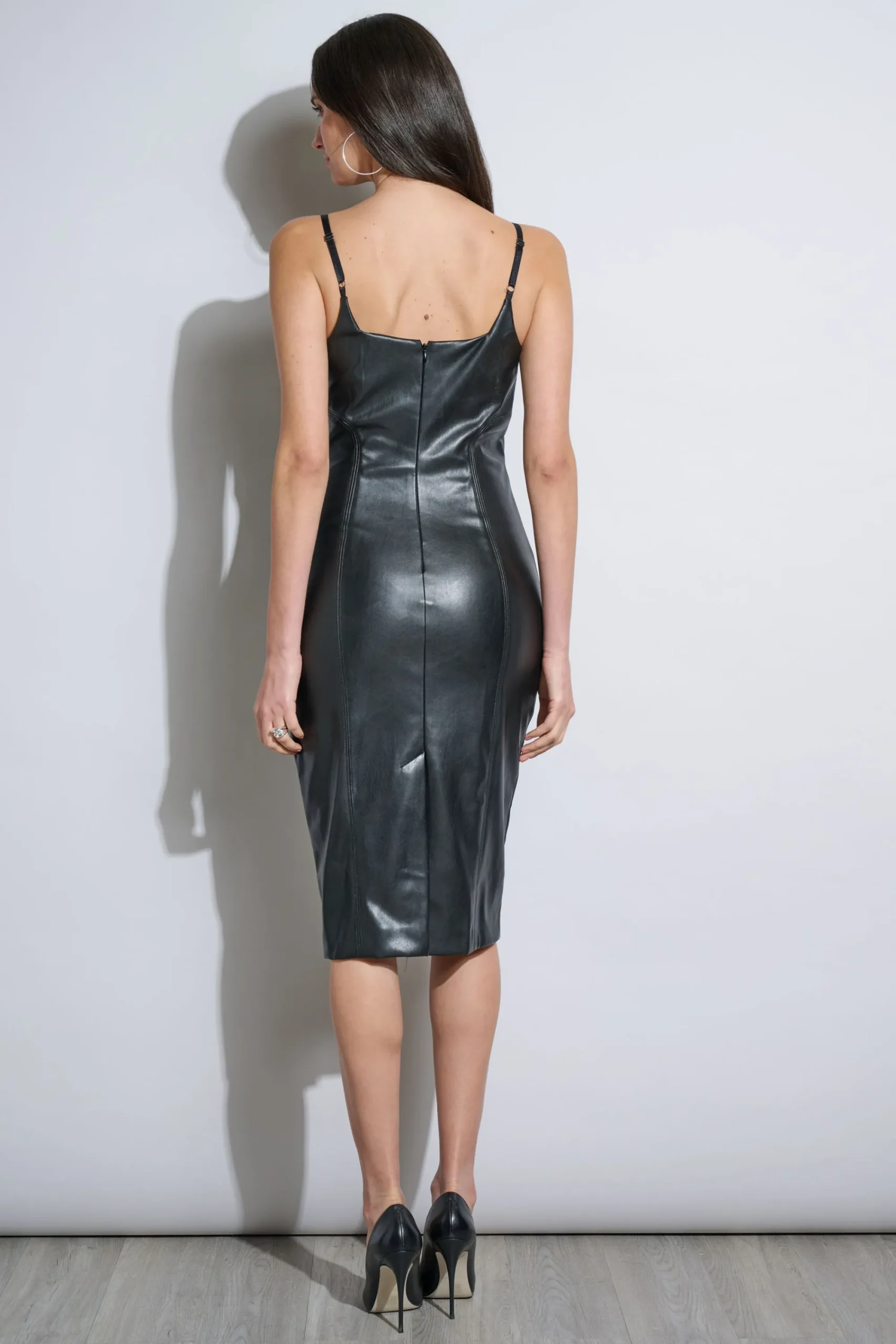 vegan_leather_dress_4.webp Elie Tahari Dresses & Jumpsuits | Sleeveless Dresses-Vegan Leather Dress