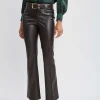 Elie Tahari Bottoms-Vegan Leather Seam Pants
