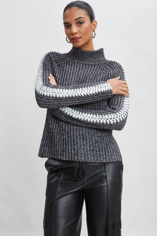 Elie Tahari Tops & Sweaters-Whipstitch Cotton Wool Sweater