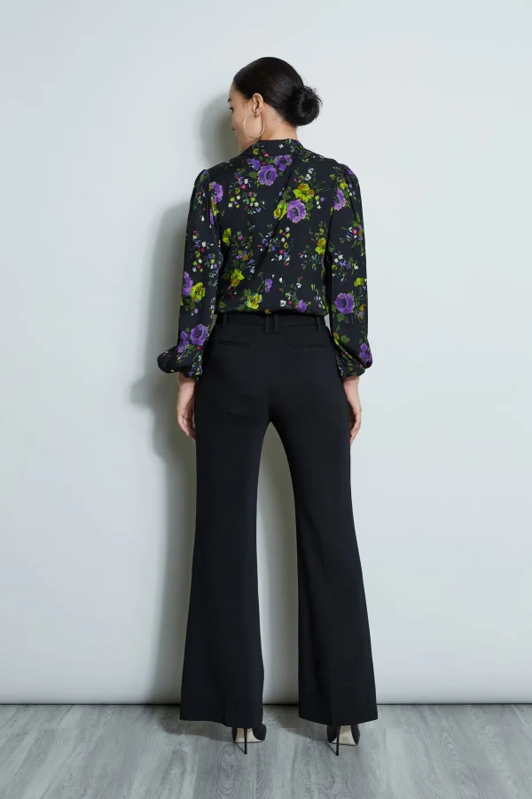 Elie Tahari Bottoms-Wide Leg Belted Pant