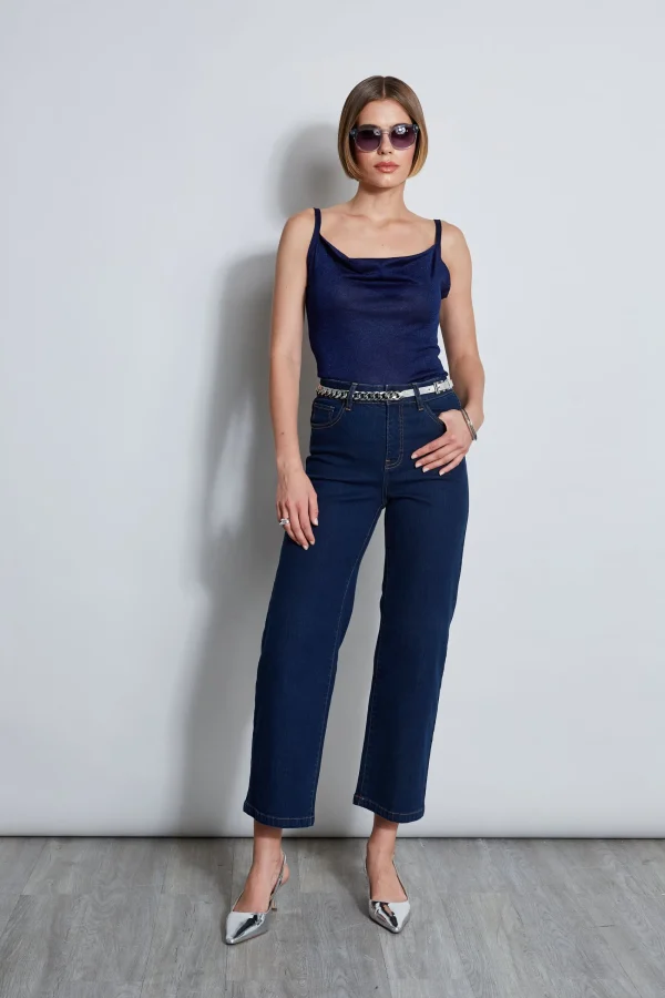 Elie Tahari Bottoms-Wide Leg Jean