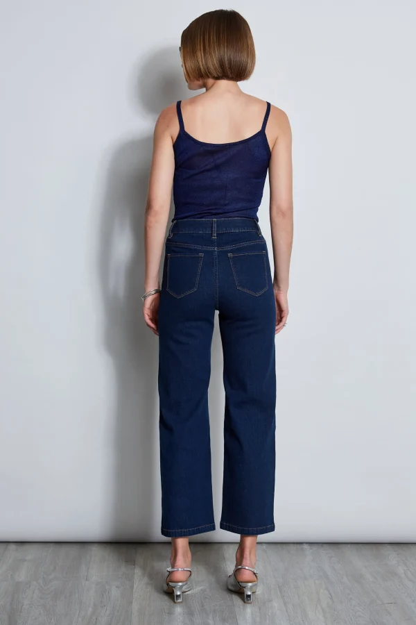 Elie Tahari Bottoms-Wide Leg Jean