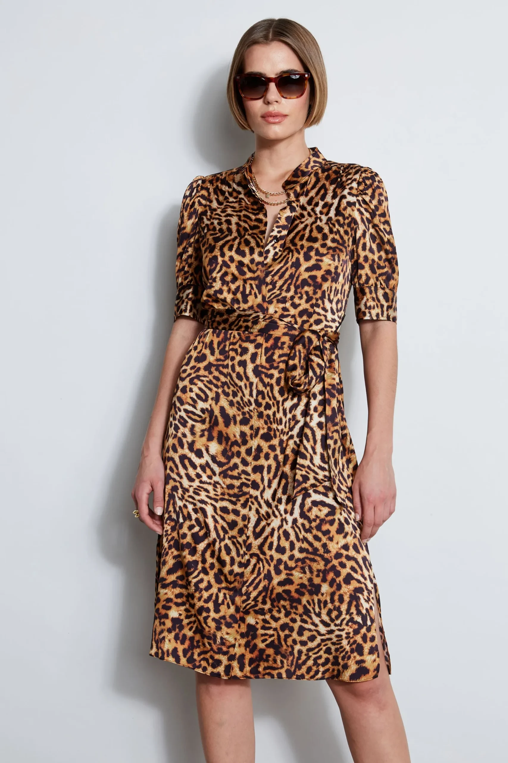 wildcat_shirt_dress_1.webp Elie Tahari Dresses & Jumpsuits | Short Sleeve Dresses-Wildcat Shirt Dress