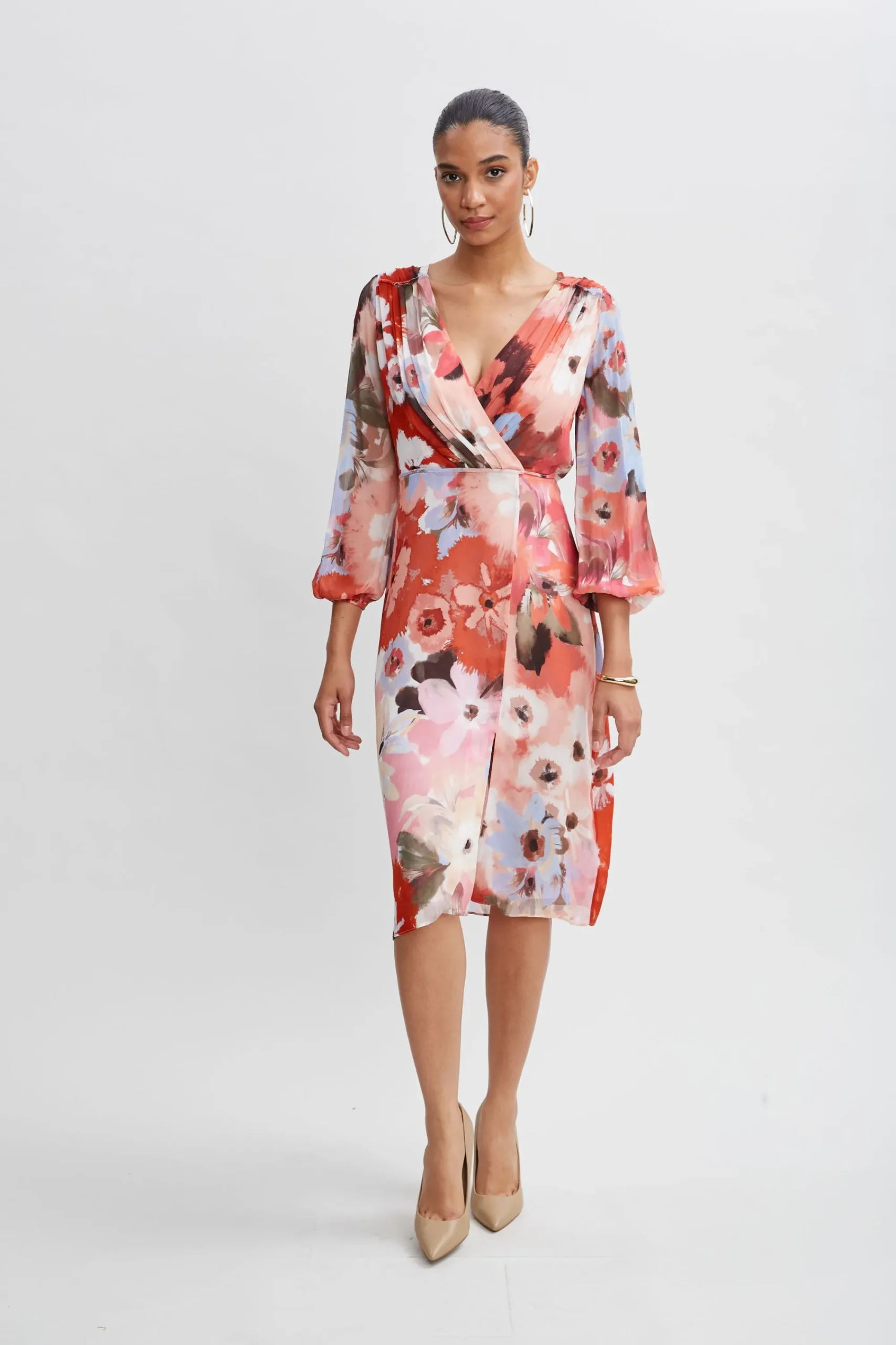 wintergarden_floral_dress_0.webp Elie Tahari Dresses & Jumpsuits | Long Sleeve Dresses-Wintergarden Floral Dress