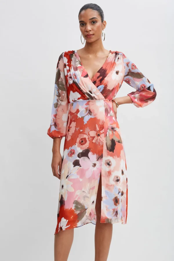 Elie Tahari Dresses & Jumpsuits | Long Sleeve Dresses-Wintergarden Floral Dress