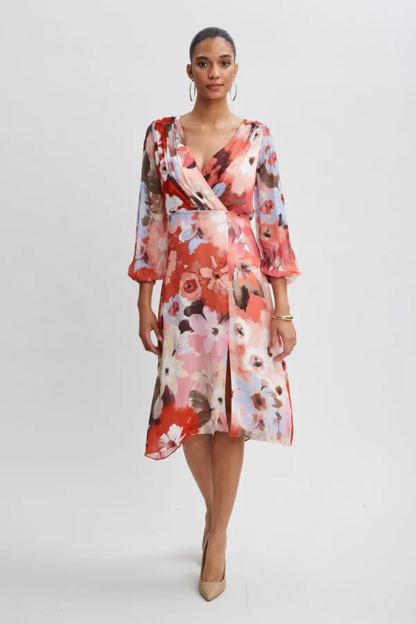Elie Tahari Dresses & Jumpsuits | Long Sleeve Dresses-Wintergarden Floral Dress