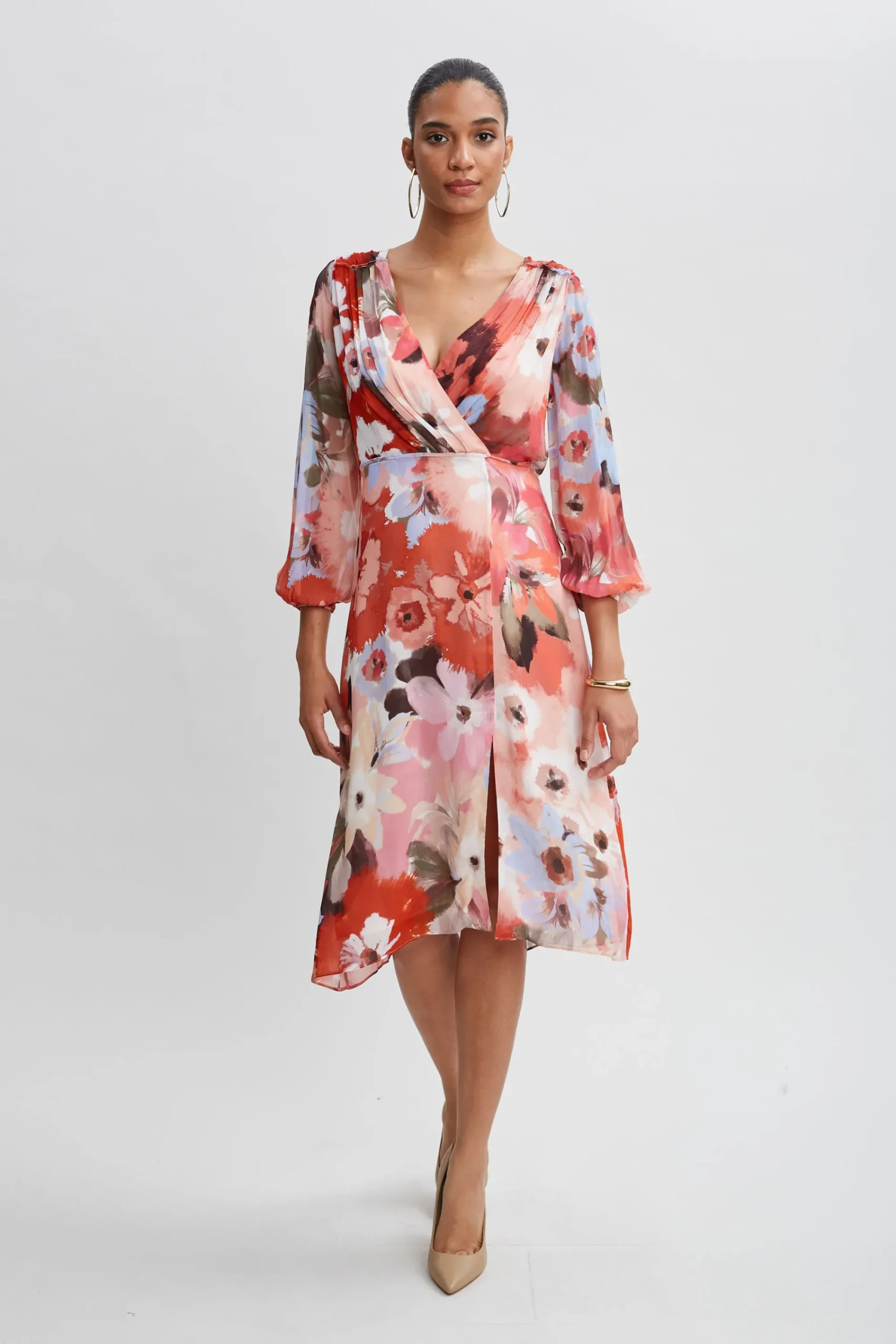 wintergarden_floral_dress_3.webp Elie Tahari Dresses & Jumpsuits | Long Sleeve Dresses-Wintergarden Floral Dress