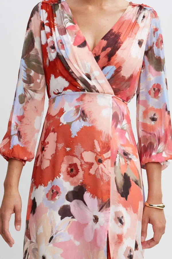 Elie Tahari Dresses & Jumpsuits | Long Sleeve Dresses-Wintergarden Floral Dress