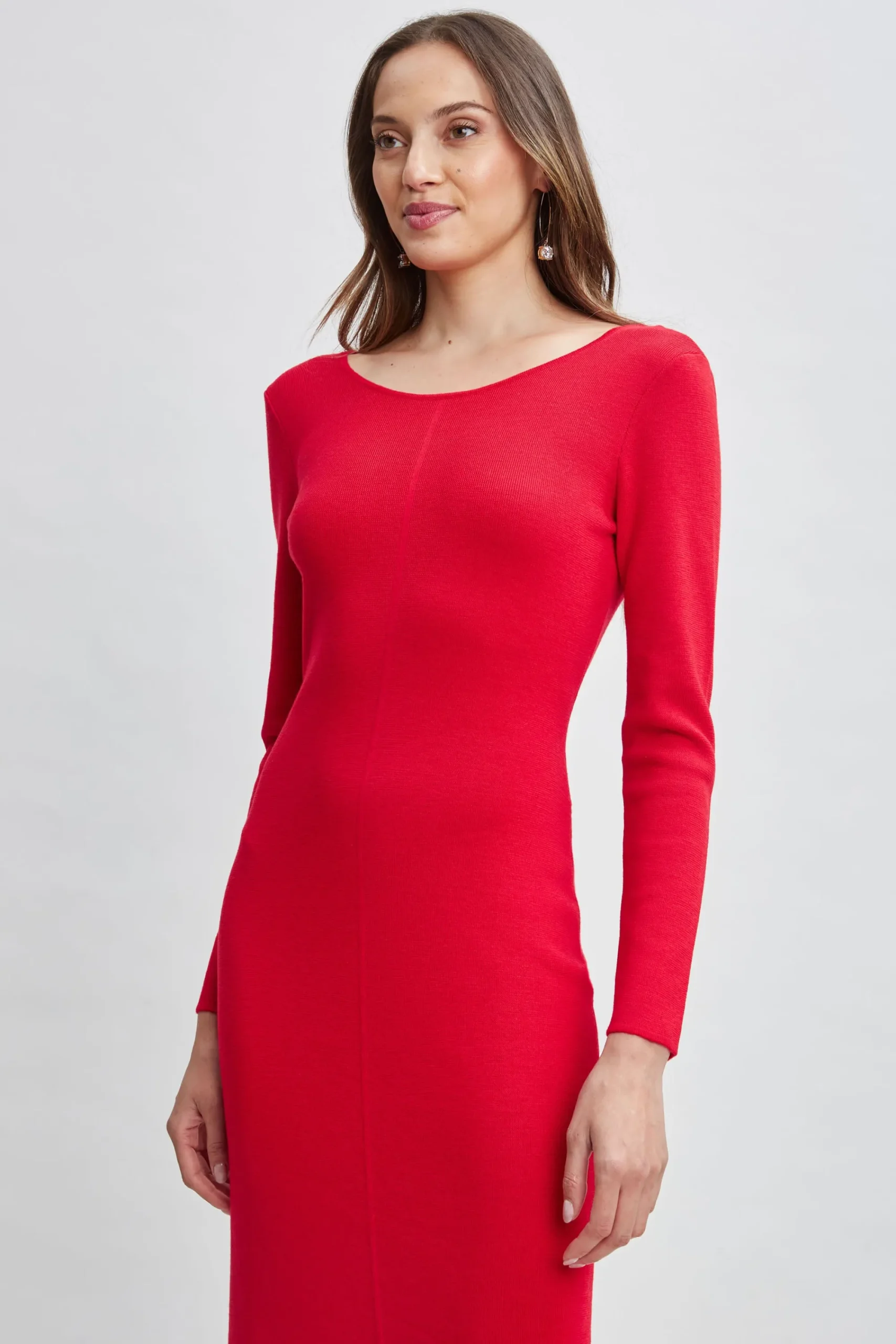 wool_draped_chain_sweater_2.webp Elie Tahari Dresses & Jumpsuits-Wool Draped Chain Sweater Dress